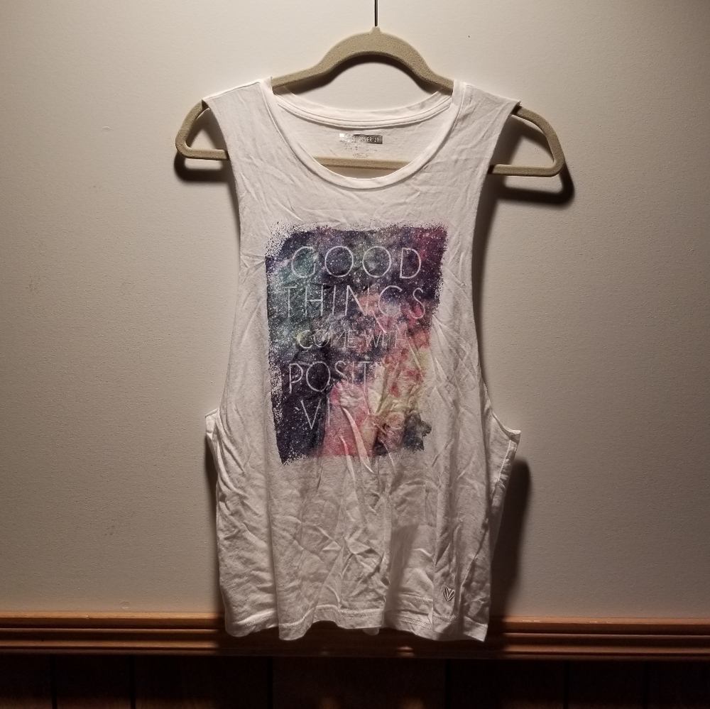 👙Forever 21 active inspirational muscle tank top